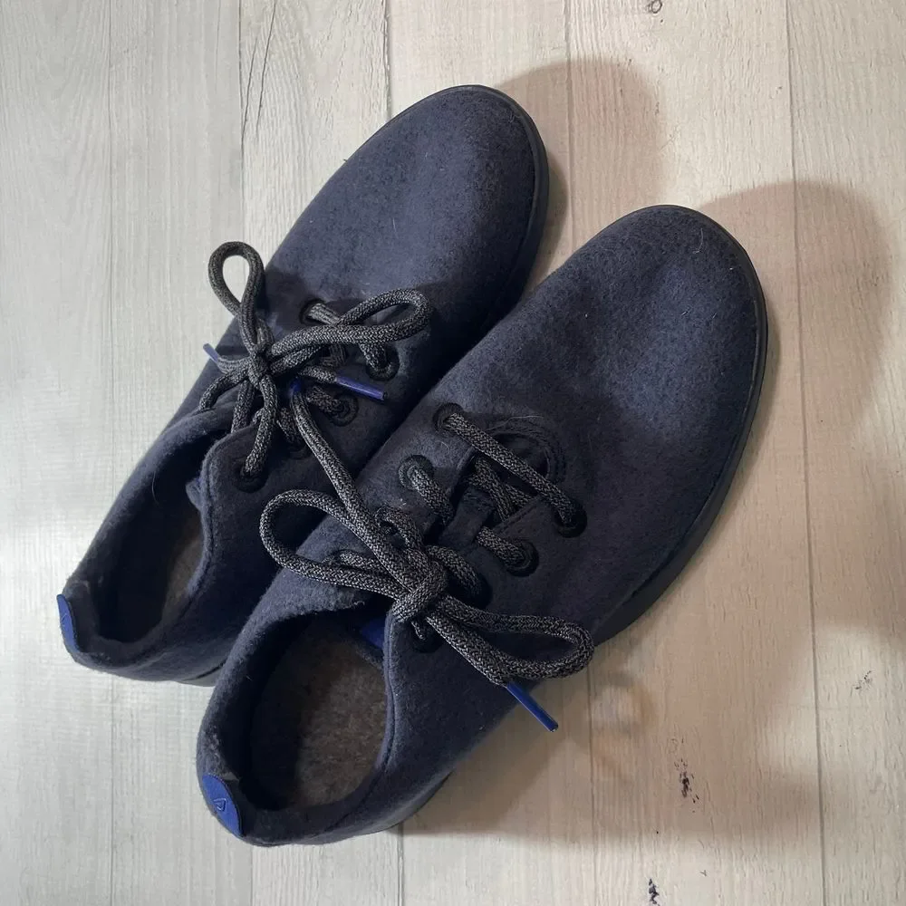 Allbirds + Outdoor voices wool runners navy blue womens 9‎
